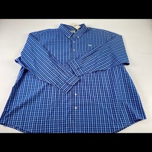 Dockers mens plaid long sleeve button up size 4xl
